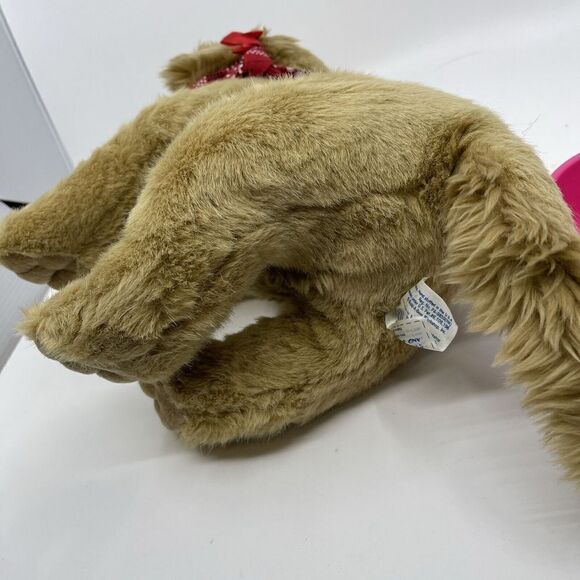 BUILD-A-BEAR 16" Golden Retriever Plush Puppy Dog BAB Red Handkerchief - Picture 4 of 5